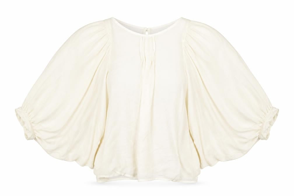 Womens UK Size 10 New Look Ivory Basic Blouse