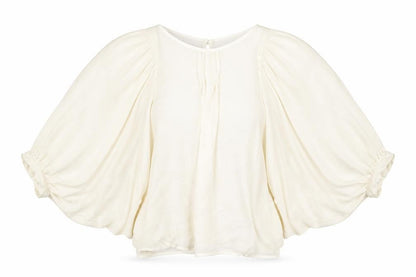 Womens UK Size 10 New Look Ivory Basic Blouse