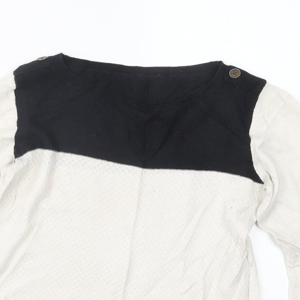 Womens UK Size 10 Dorothy Perkins White Pullover Jumper