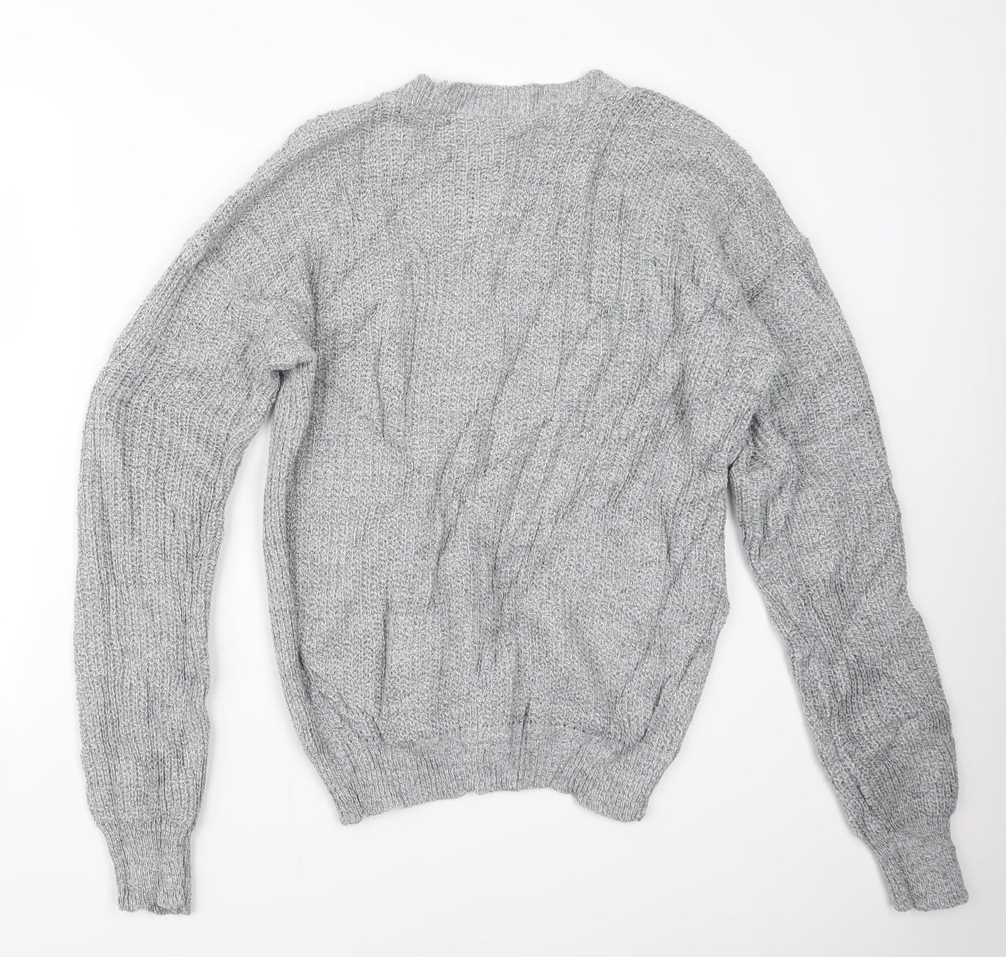 Boohoo Womens Grey  Knit Pullover Jumper Size 14