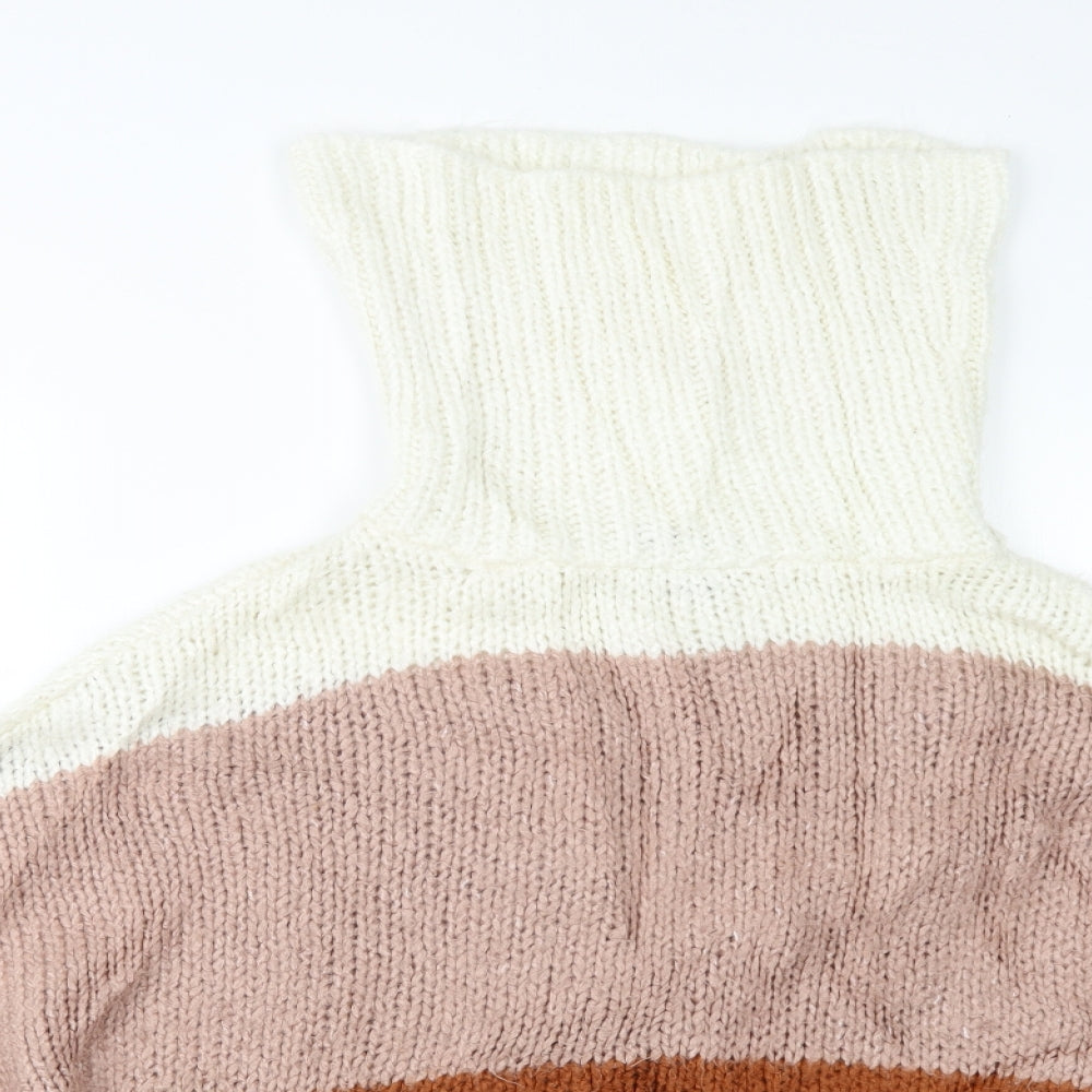 Primark Womens Brown  Knit Pullover Jumper Size 14