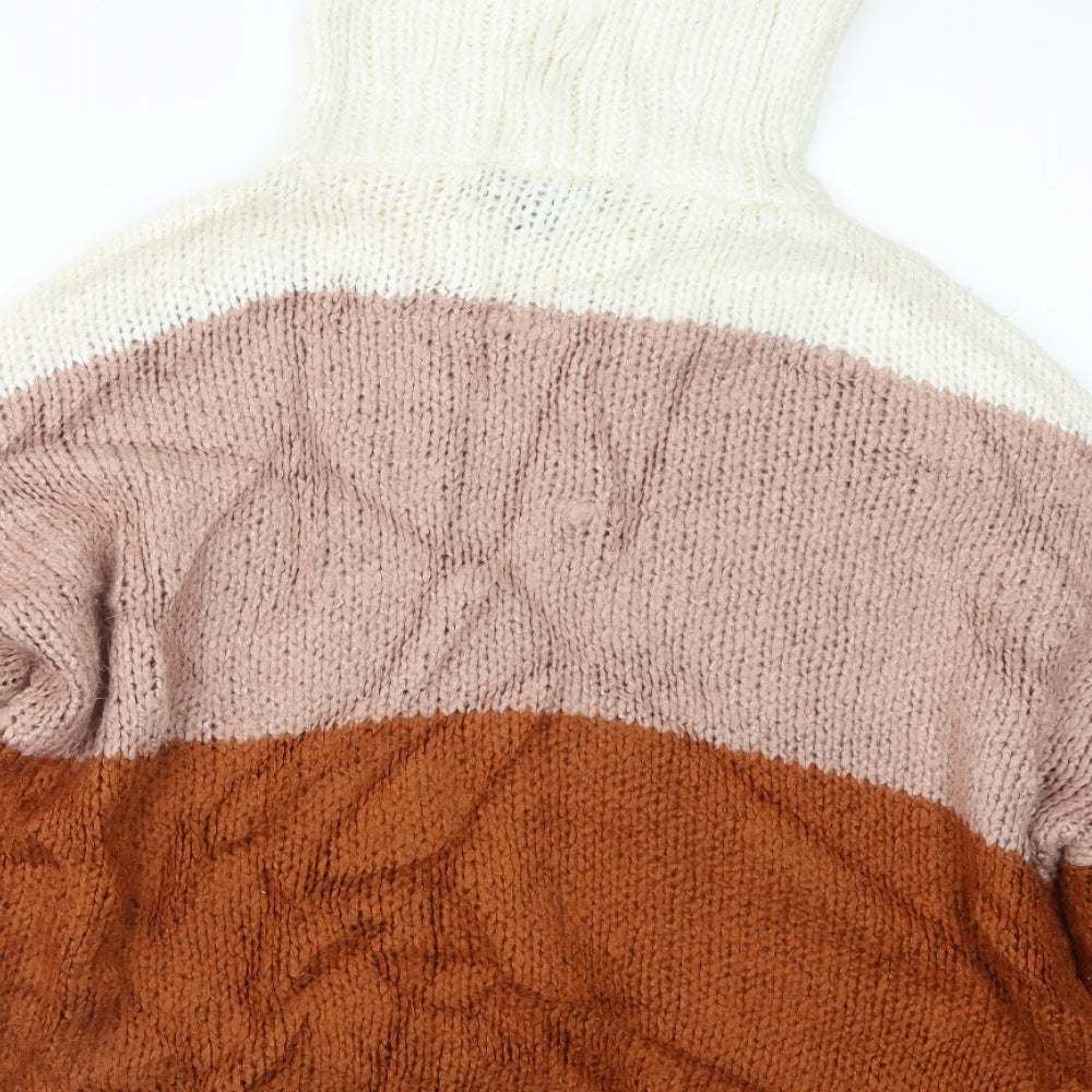 Primark Womens Brown  Knit Pullover Jumper Size 14