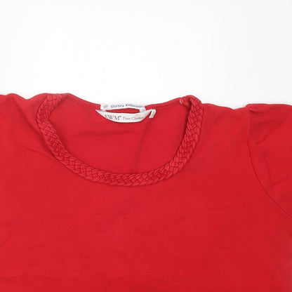 EWM Womens Red   Basic T-Shirt Size 14