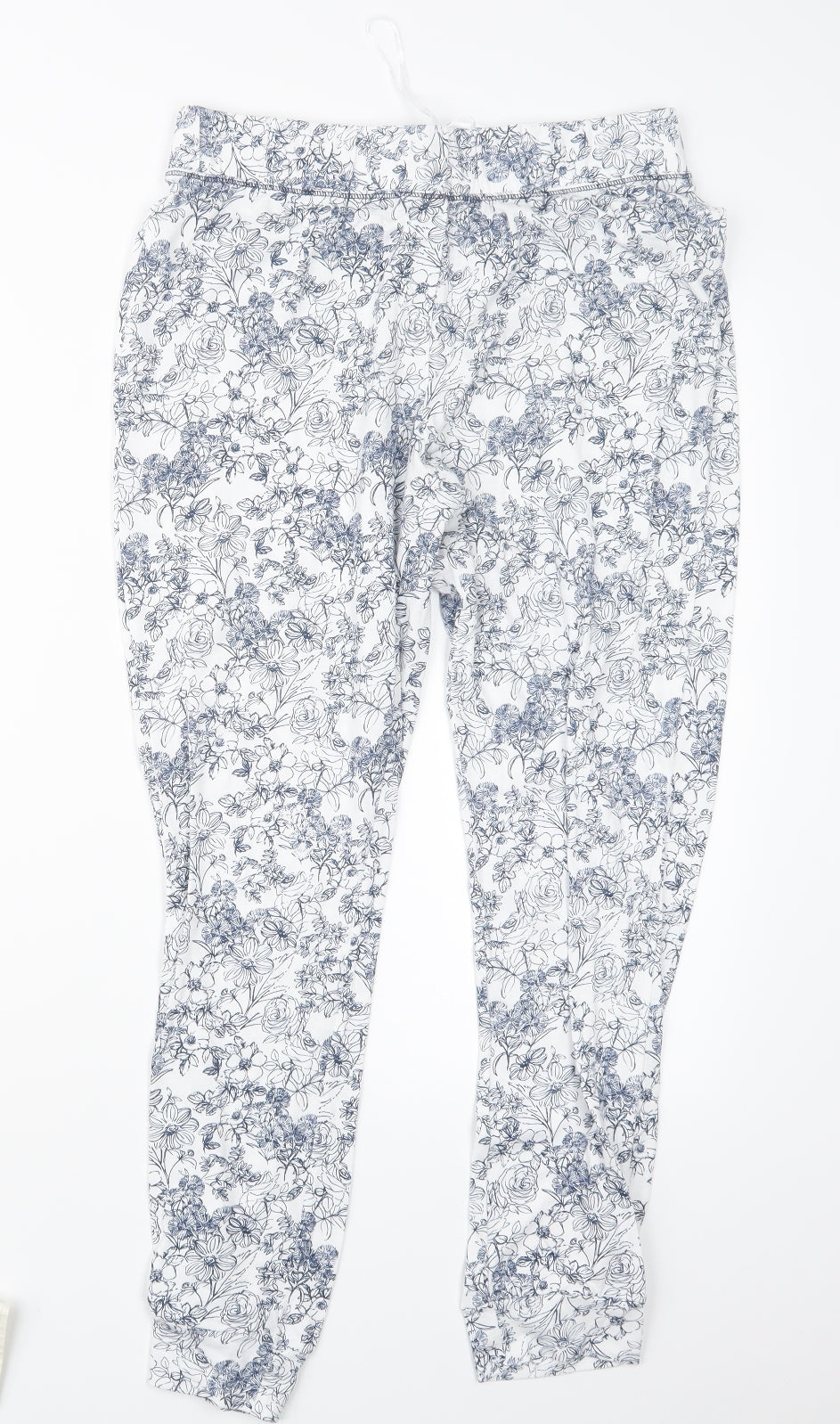 Womens UK Size S Matalan Regular Fit  Blue Trousers