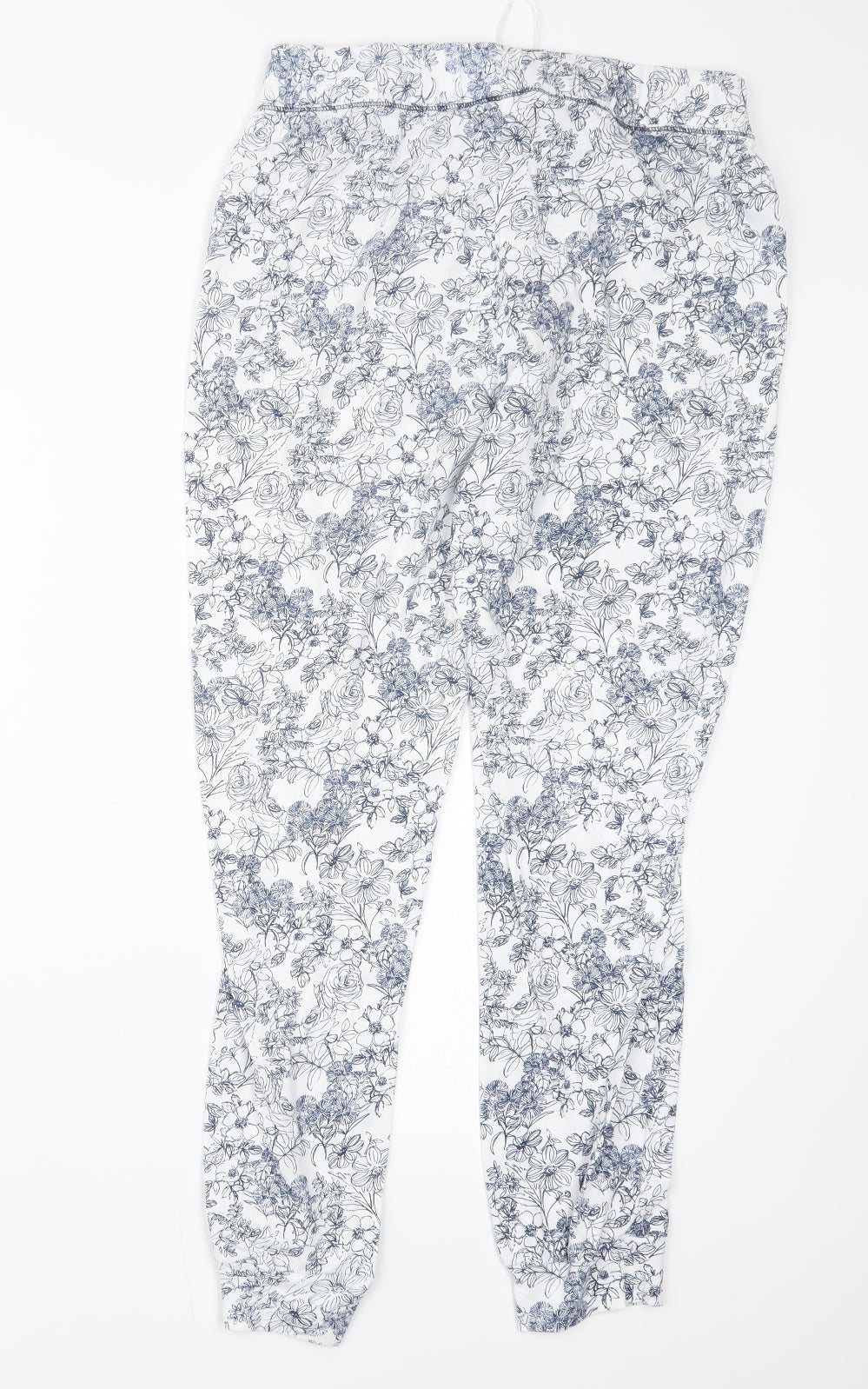 Womens UK Size S Matalan Regular Fit  Blue Trousers