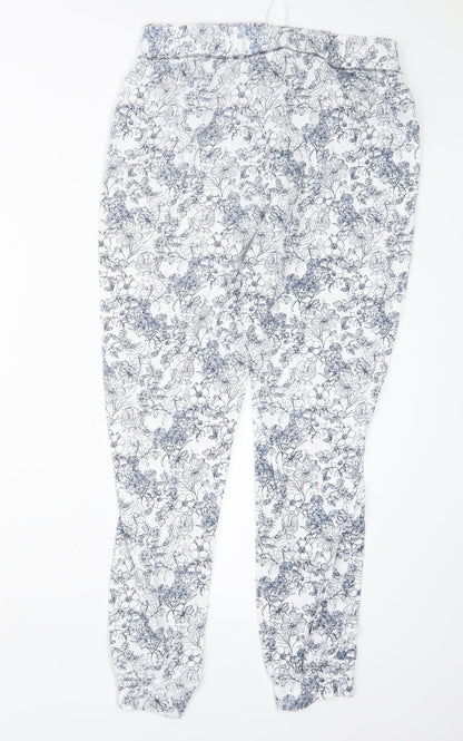 Womens UK Size S Matalan Regular Fit  Blue Trousers
