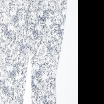 Womens UK Size S Matalan Regular Fit  Blue Trousers