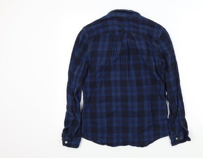 Womens UK Size XS River Island Blue Basic Button-Up