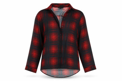 Womens UK Size 8 New Look Red Basic Button-Up
