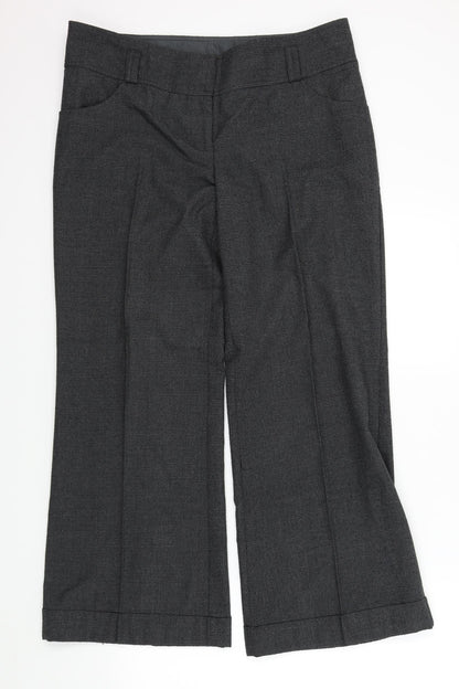 New Look Womens Grey Check  Trousers   L29 in