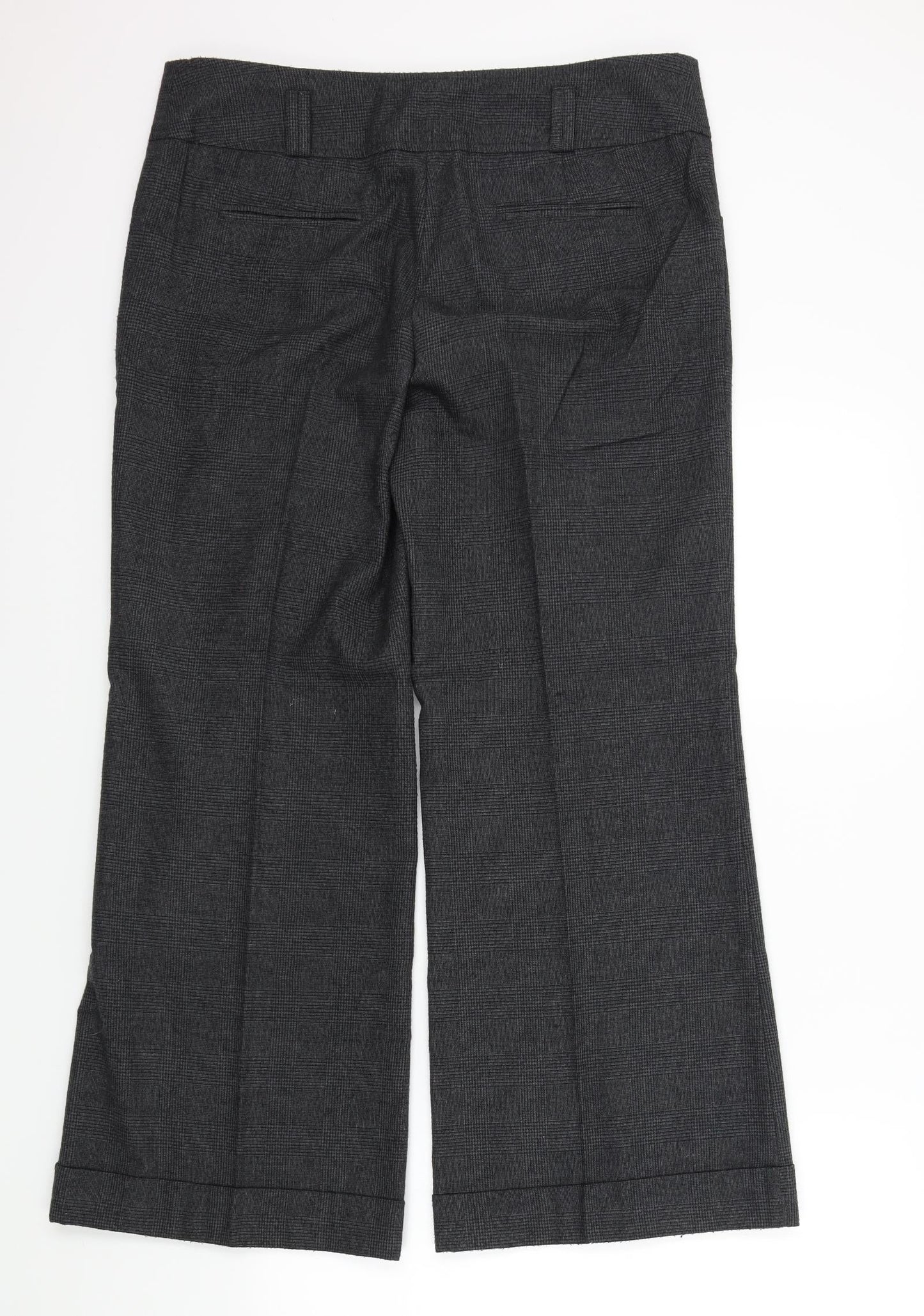 New Look Womens Grey Check  Trousers   L29 in
