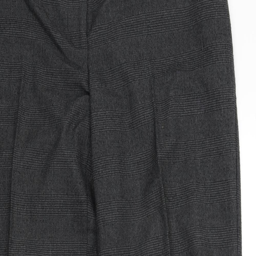 New Look Womens Grey Check  Trousers   L29 in