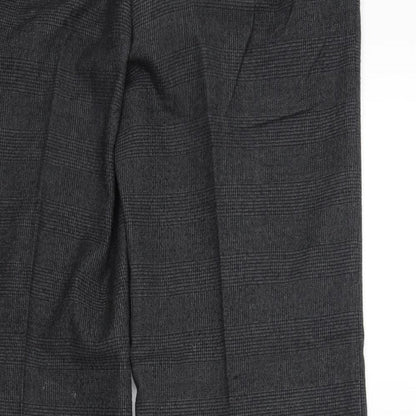 New Look Womens Grey Check  Trousers   L29 in
