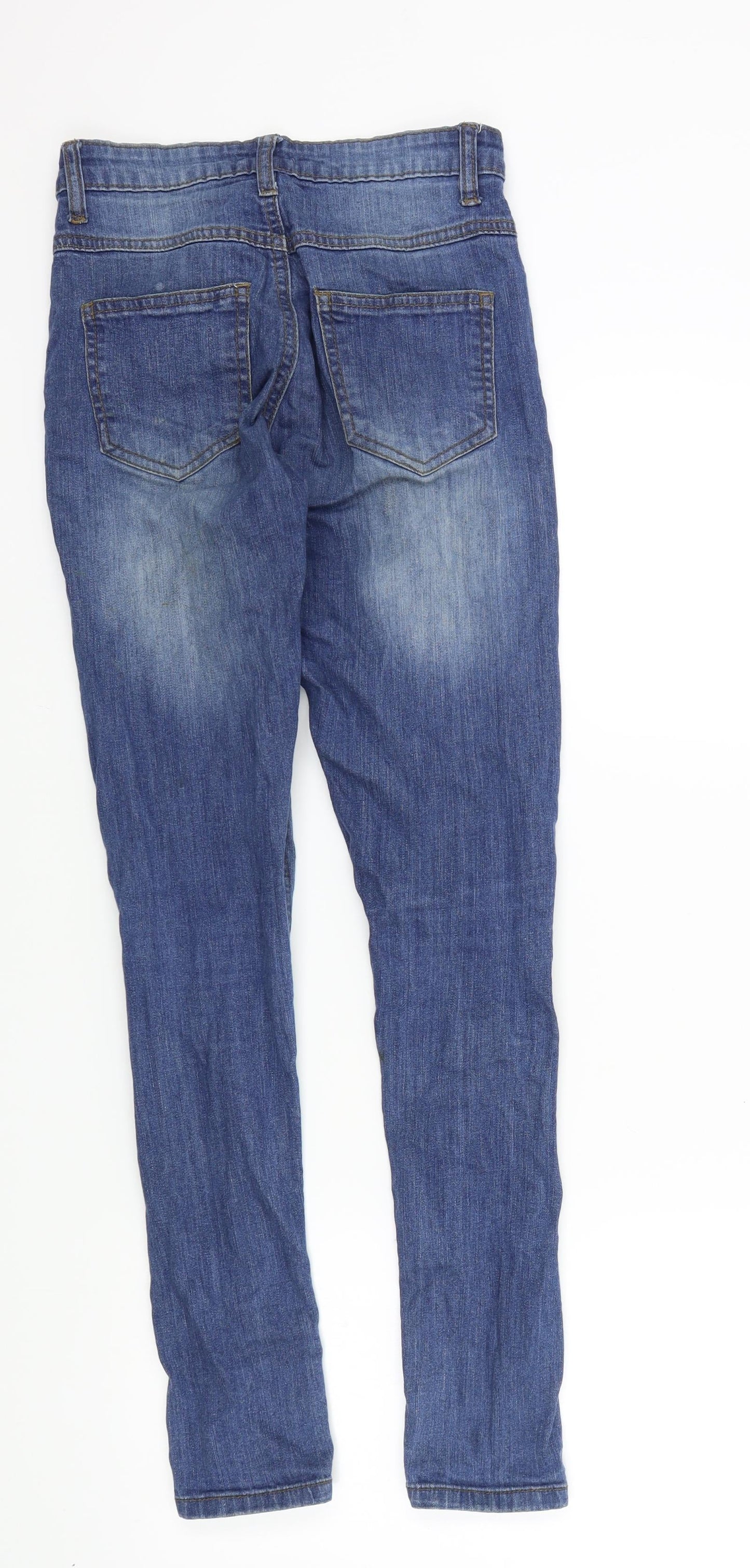 Blush Womens Blue   Skinny Jeans Size S L27 in - Distressed