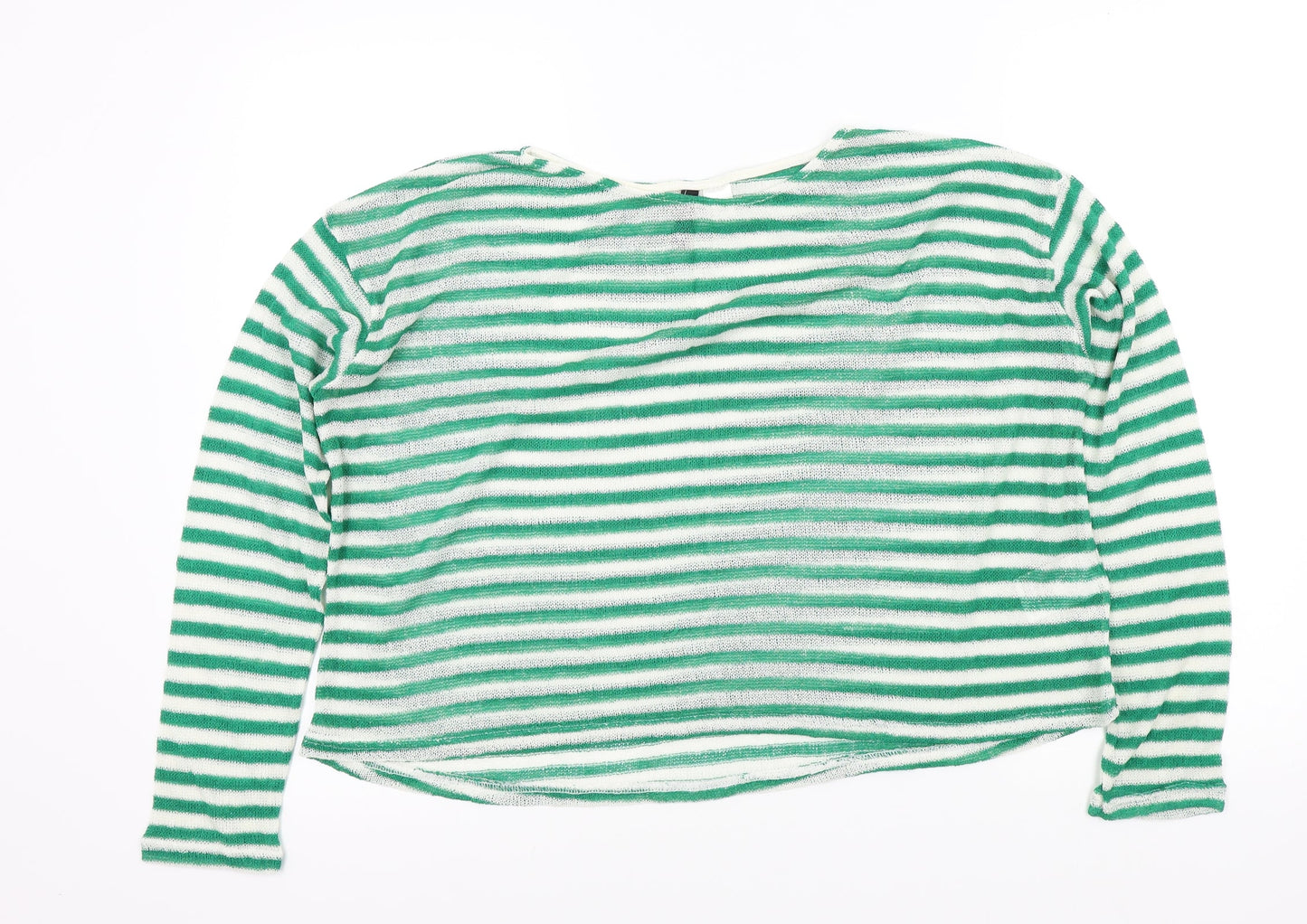 Womens UK Size M H&M Green Pullover Jumper