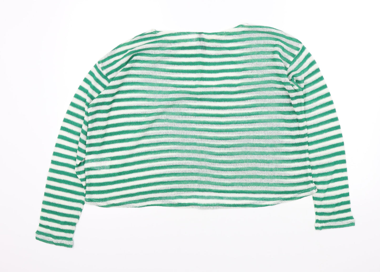 Womens UK Size M H&M Green Pullover Jumper