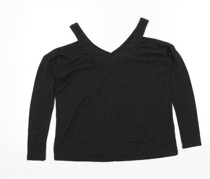 Primark Womens Black   Henley Jumper Size 6