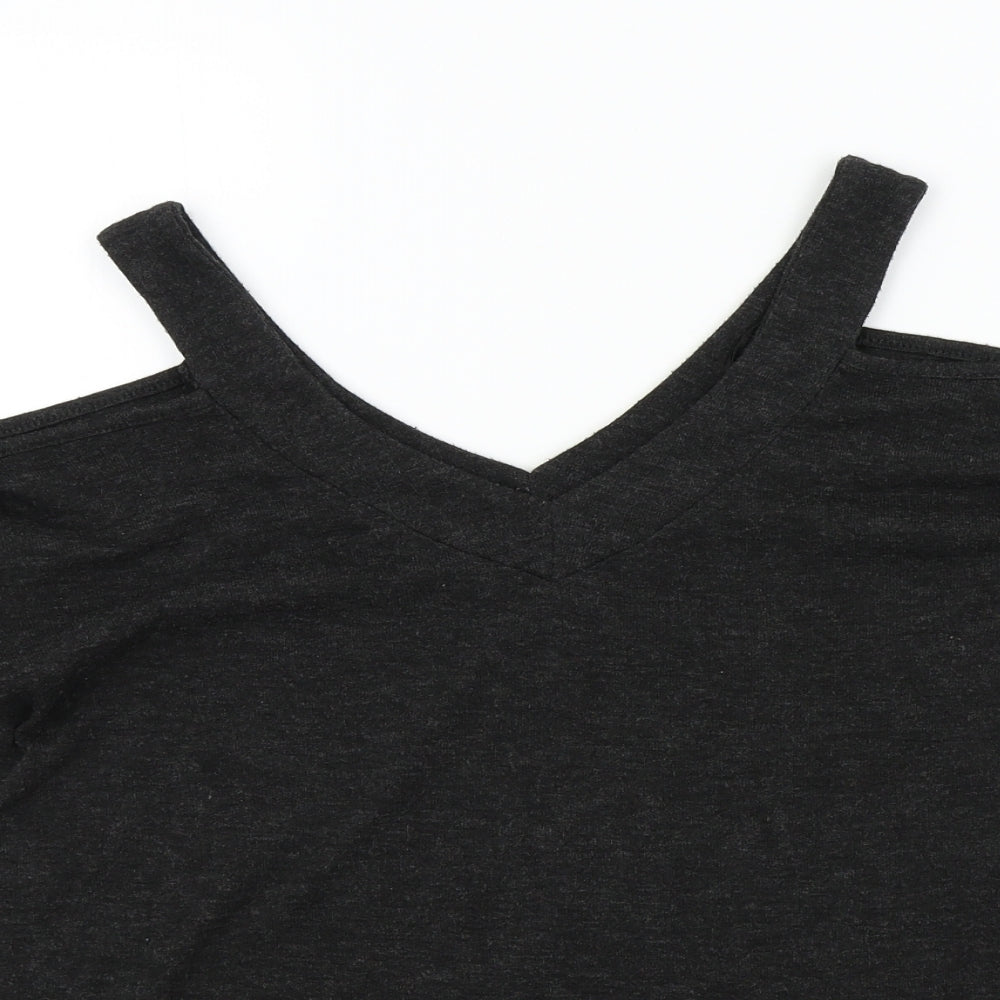 Primark Womens Black   Henley Jumper Size 6