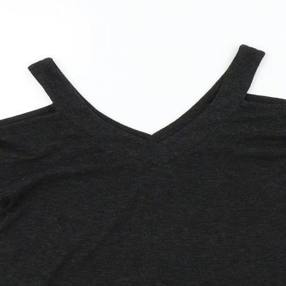 Primark Womens Black   Henley Jumper Size 6