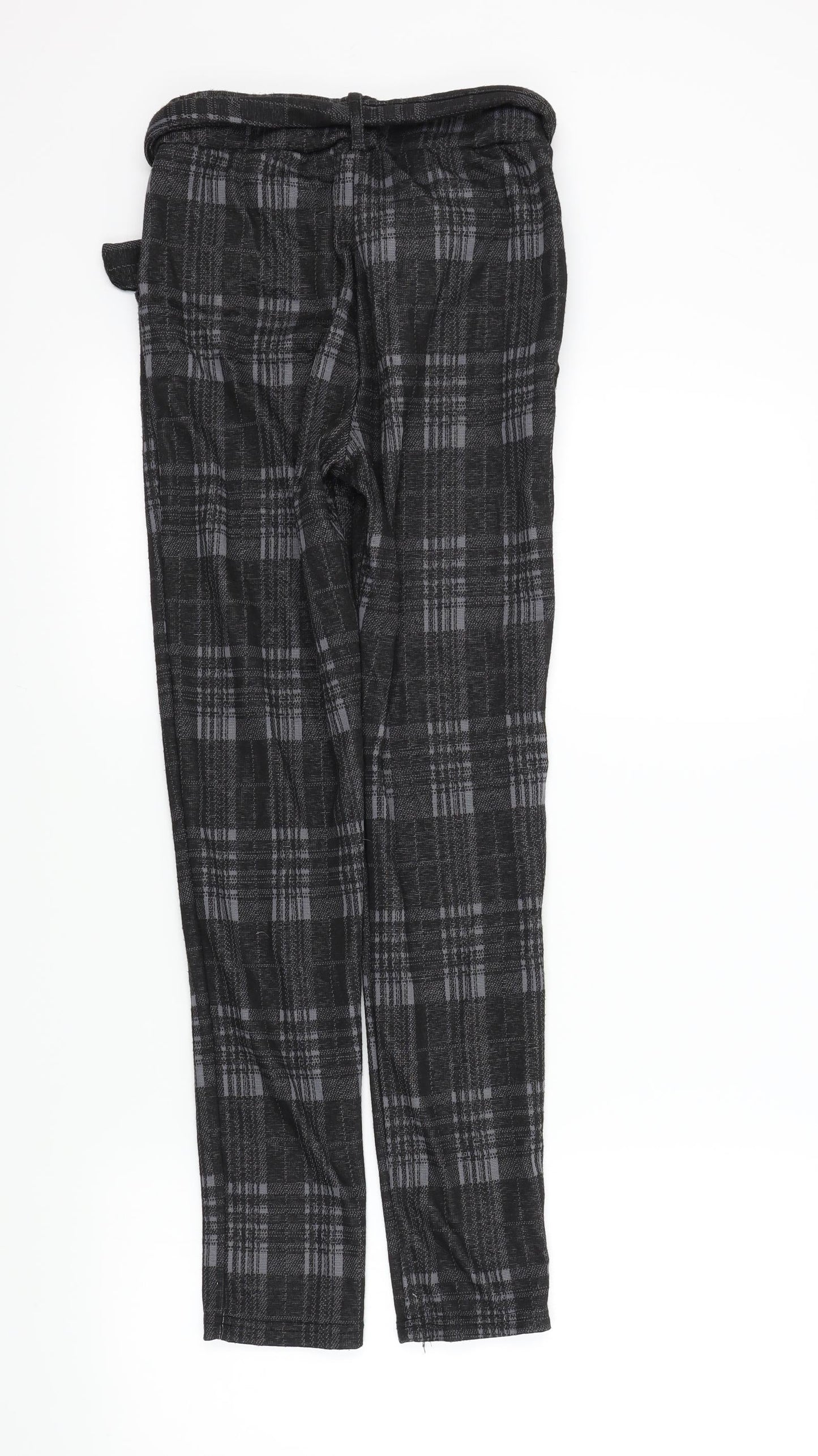 Womens UK Size S Preworn Regular Fit  Black Trousers