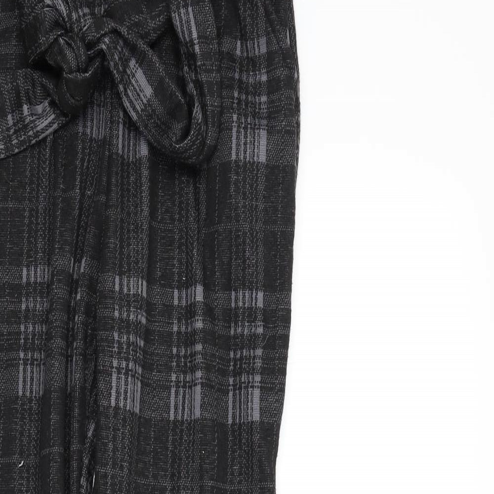 Womens UK Size S Preworn Regular Fit  Black Trousers