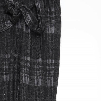 Womens UK Size S Preworn Regular Fit  Black Trousers