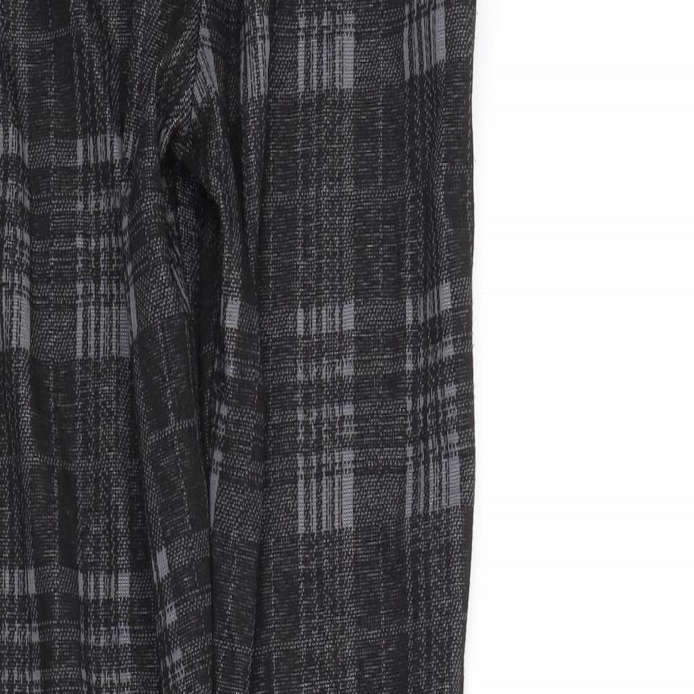 Womens UK Size S Preworn Regular Fit  Black Trousers