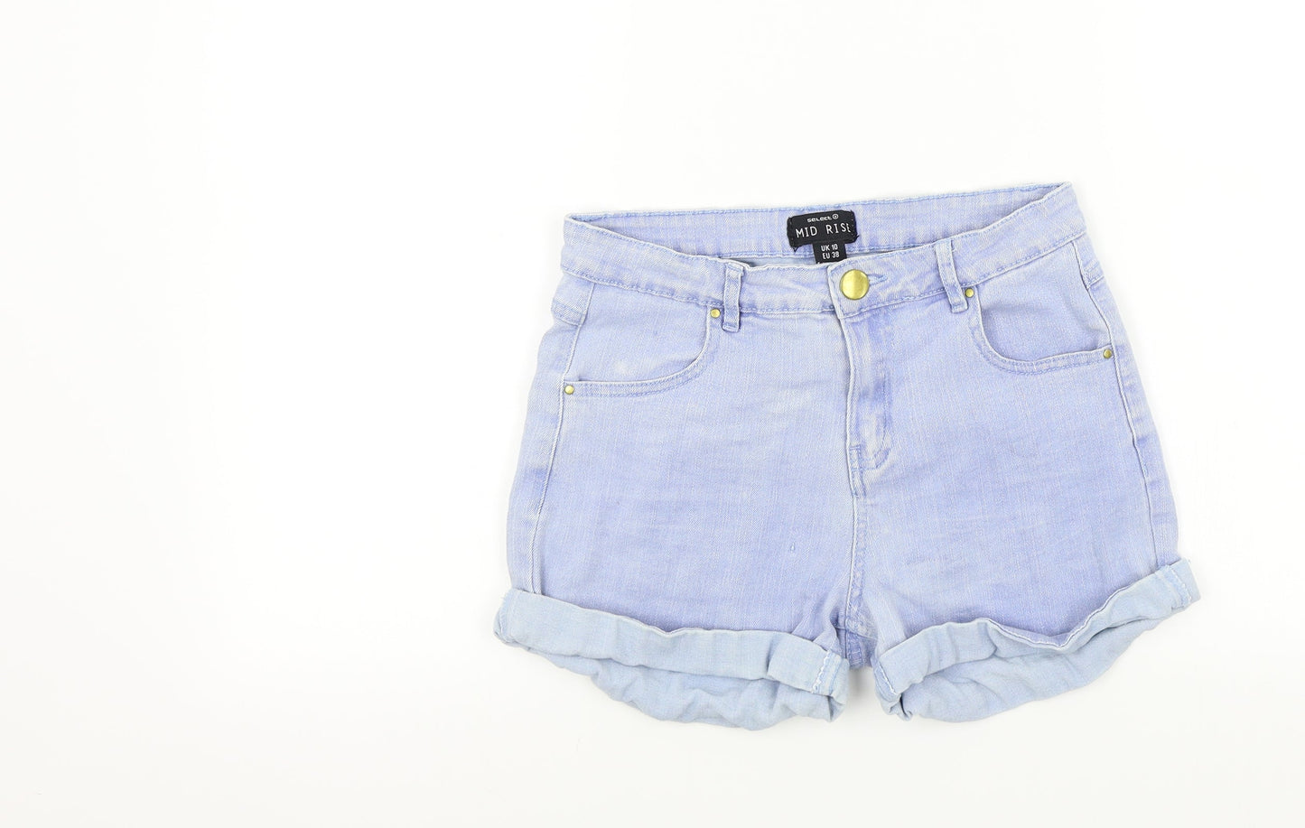 Select Womens Blue Colourblock  Bermuda Shorts Size 10