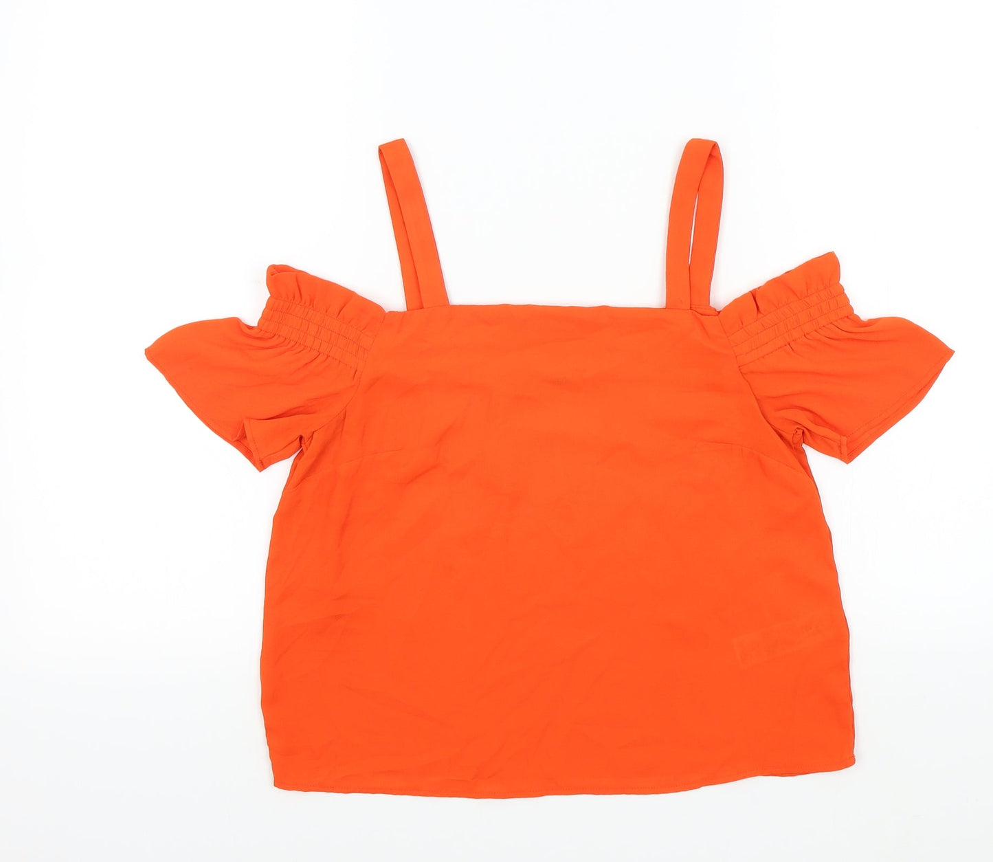 New Look Girls Orange Colourblock  Camisole Blouse Size 12 Years