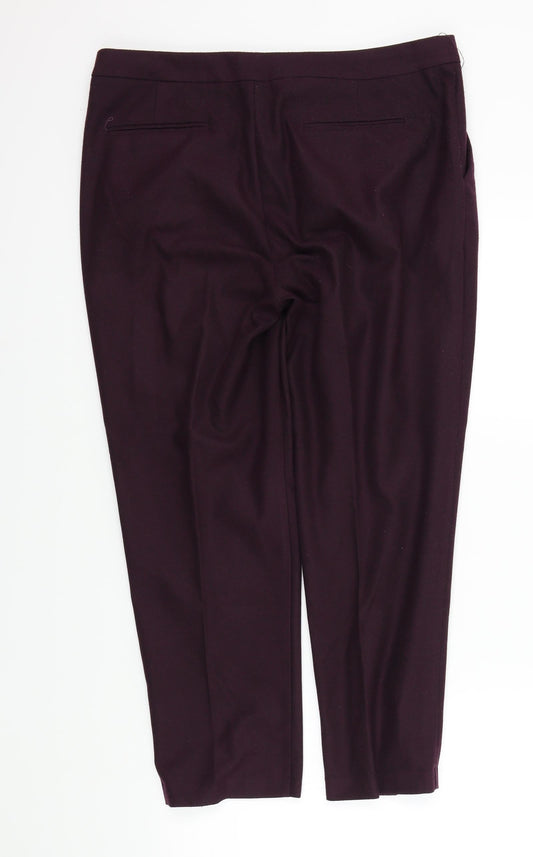 Womens UK Size 14 ASOS Regular Fit  Pink Trousers