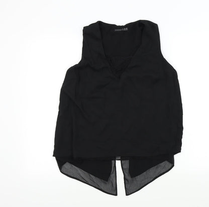 Primark Womens Black Colourblock  Basic Blouse Size 12
