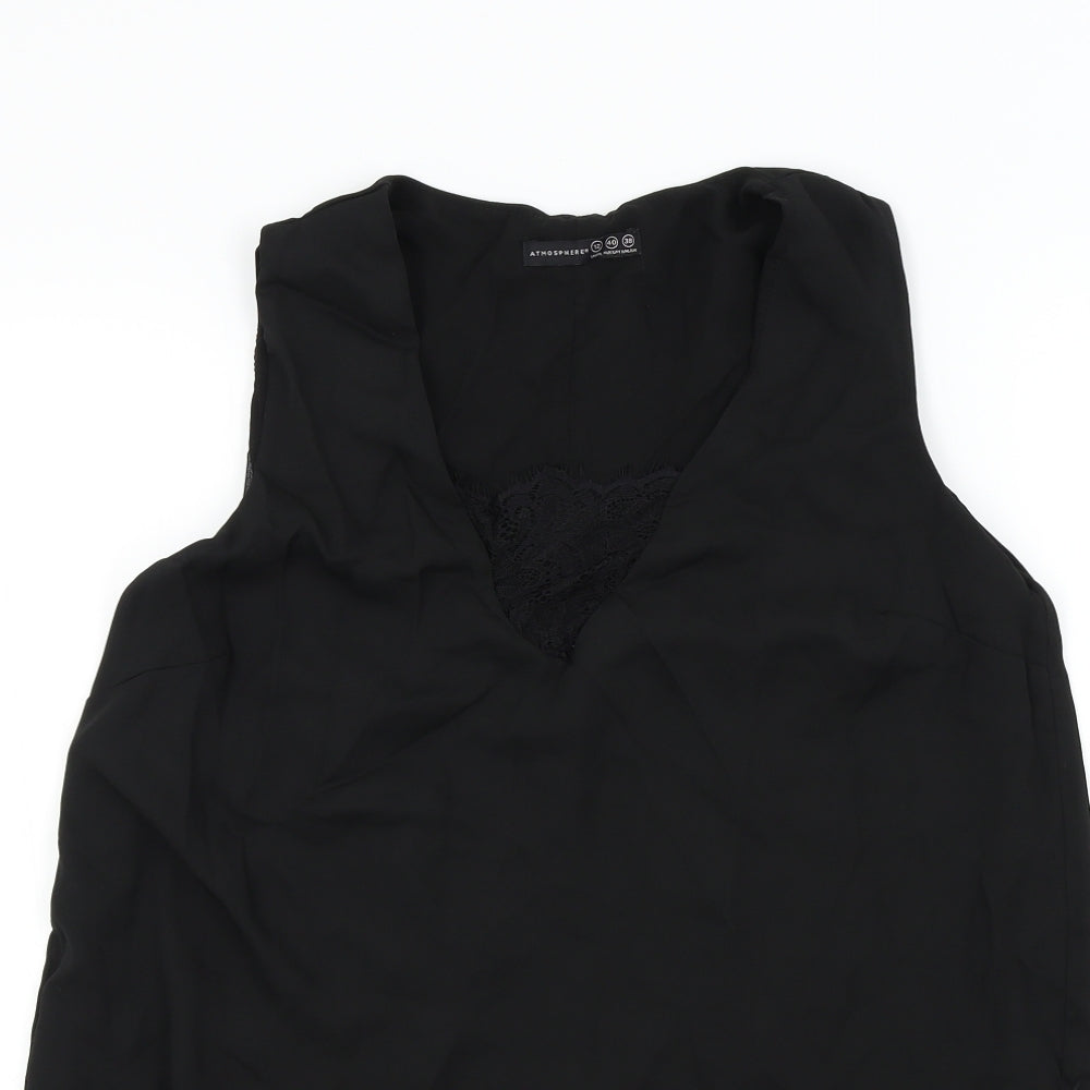 Primark Womens Black Colourblock  Basic Blouse Size 12