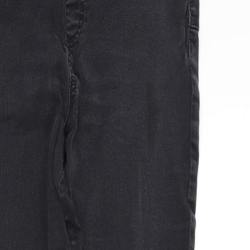 F&F Womens Beige Houndstooth  Straight Jeans Size 14 L26 in