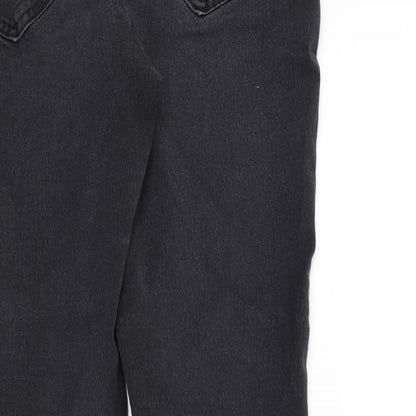 F&F Womens Beige Houndstooth  Straight Jeans Size 14 L26 in