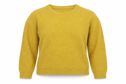 Womens UK Size L Brave Soul Yellow Pullover Jumper
