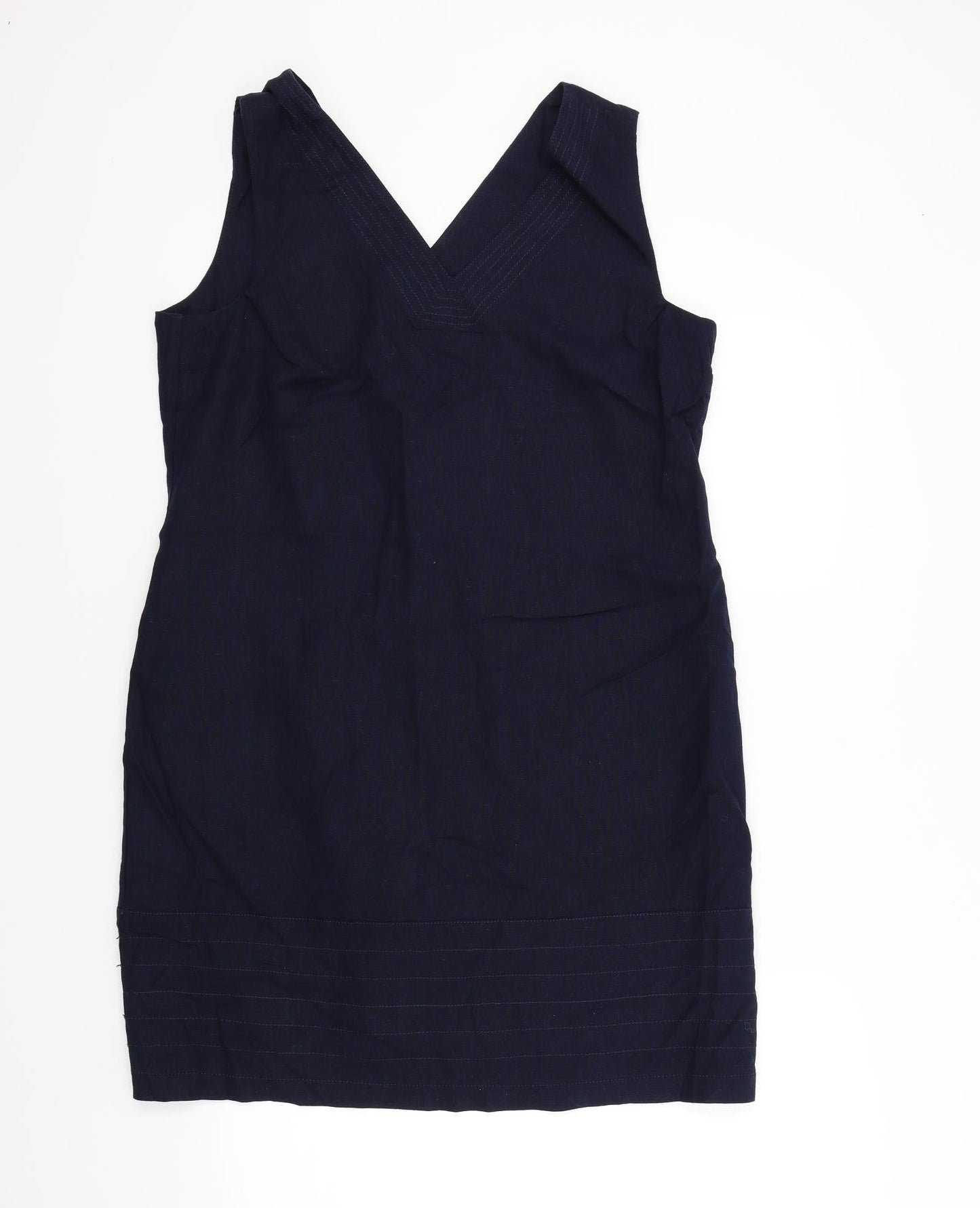 Peacocks Womens Blue Colourblock  A-Line  Size 14