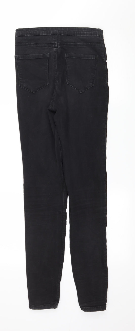 Denim & Co. Womens Black  Denim Skinny Jeans Size 12 L30 in