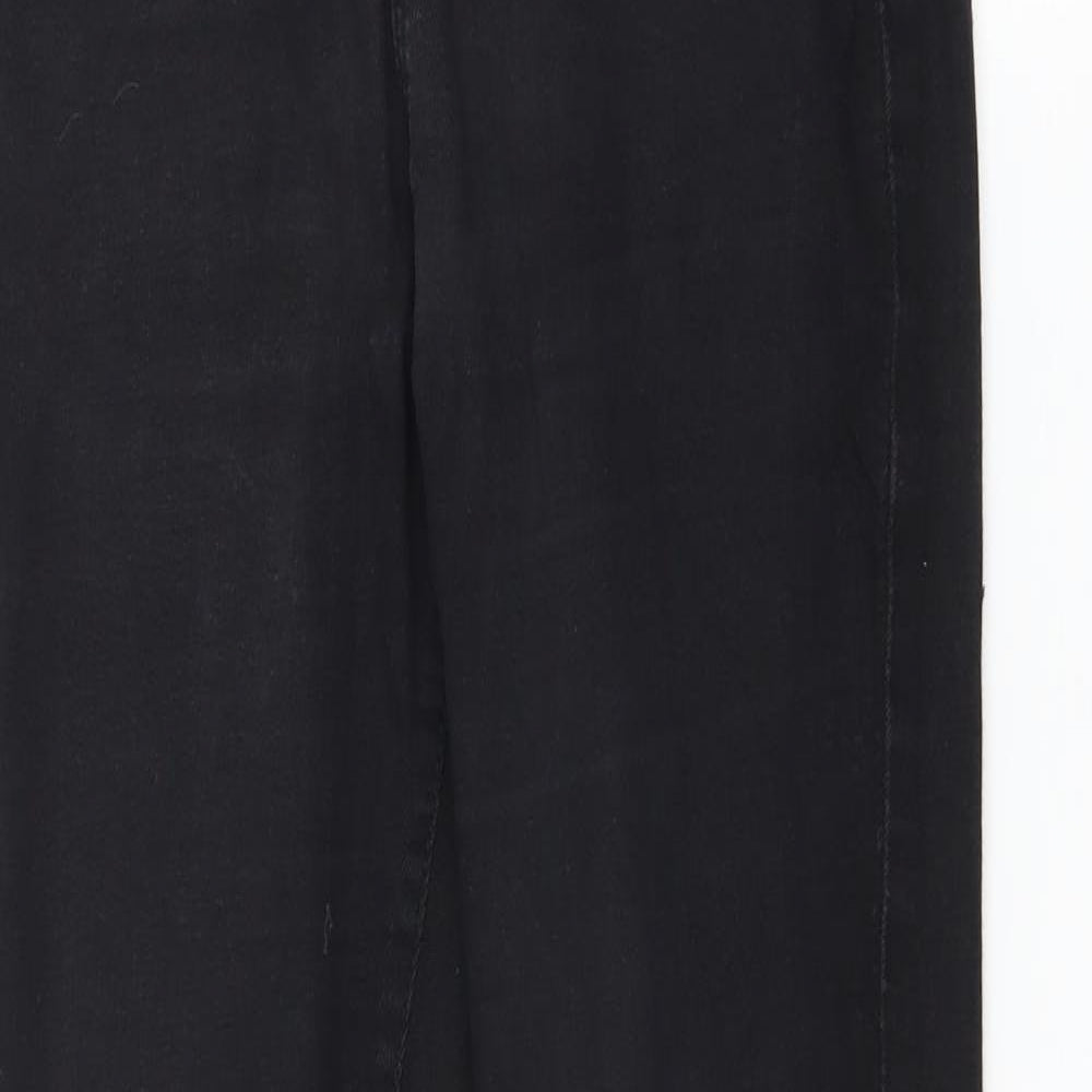 Denim & Co. Womens Black  Denim Skinny Jeans Size 12 L30 in