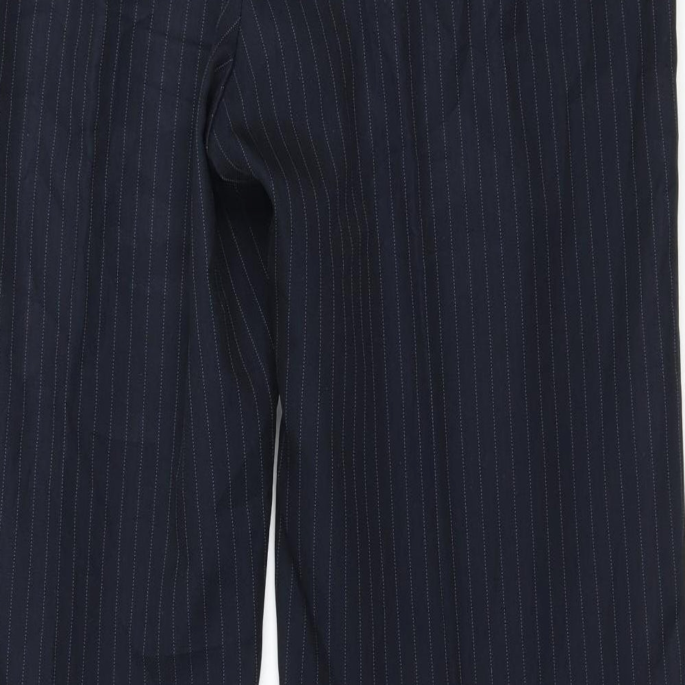 Womens UK Size 14 Marks and Spencer Regular Fit  Blue Trousers