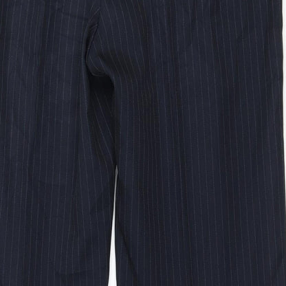 Womens UK Size 14 Marks and Spencer Regular Fit  Blue Trousers