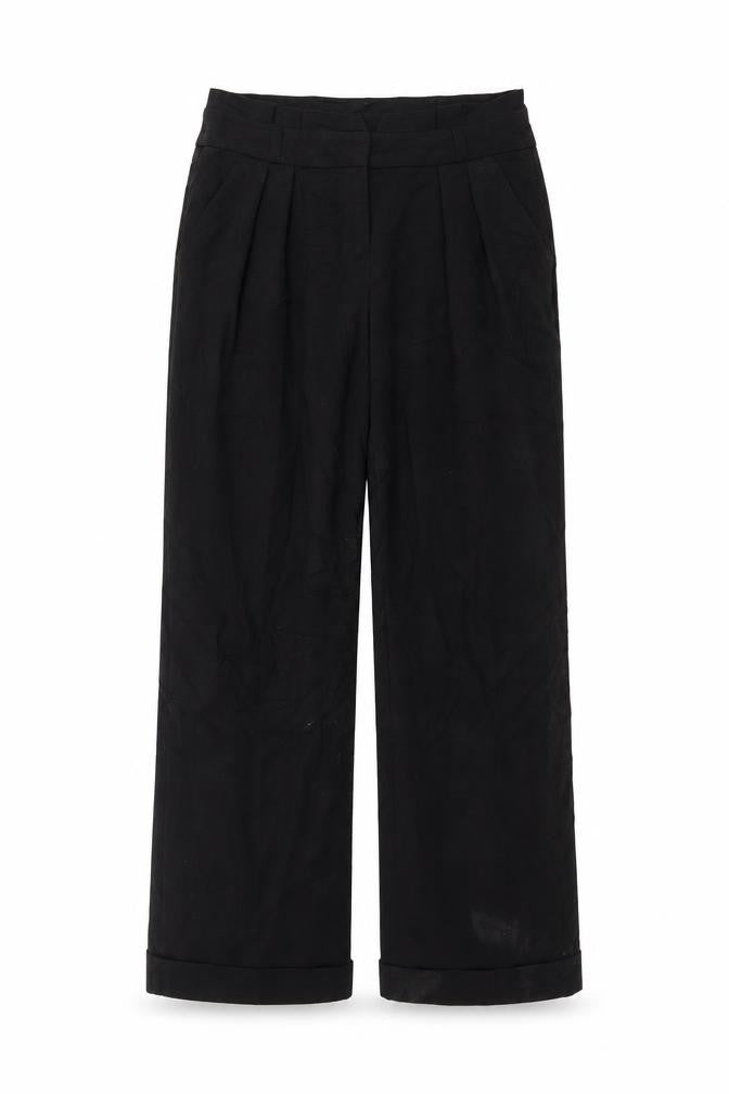 Womens UK Size 10 Topshop Regular Fit  Black Trousers