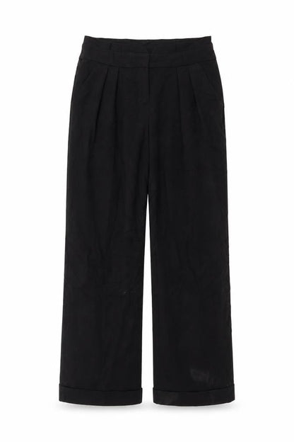 Womens UK Size 10 Topshop Regular Fit  Black Trousers