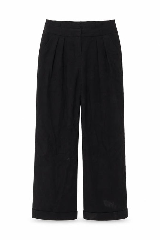 Womens UK Size 10 Topshop Regular Fit  Black Trousers