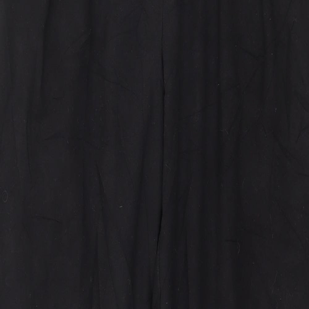 Womens UK Size 10 Topshop Regular Fit  Black Trousers