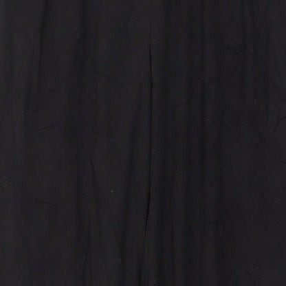 Womens UK Size 10 Topshop Regular Fit  Black Trousers