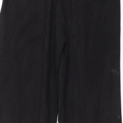 Womens UK Size 10 Topshop Regular Fit  Black Trousers