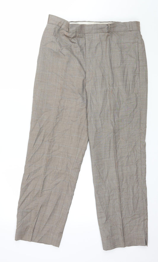 Mens UK Size 36 in COATWALA Regular Fit  Grey Trousers