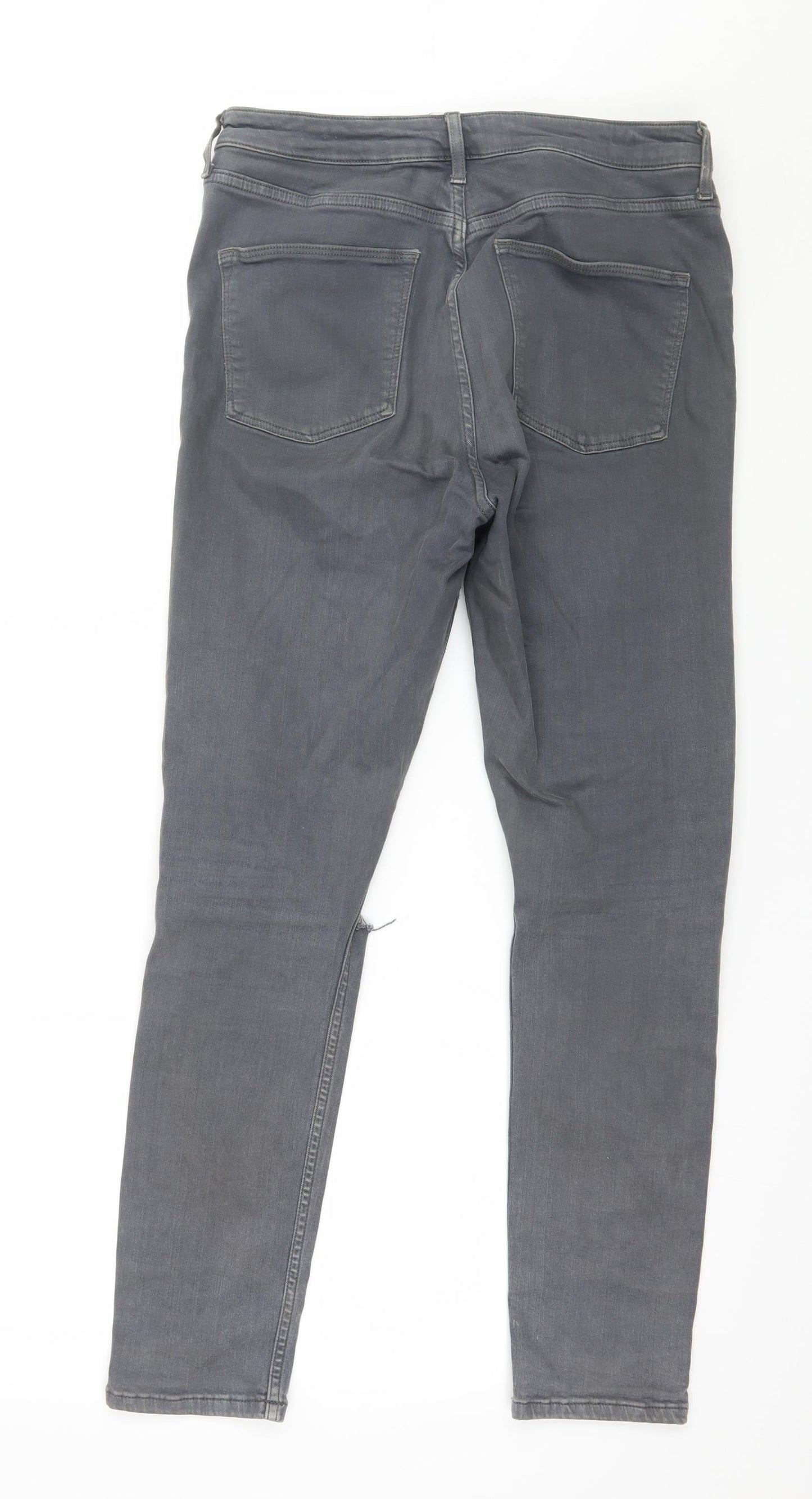 Womens UK Size 32 in Topshop Regular Fit Skinny Grey Jeans