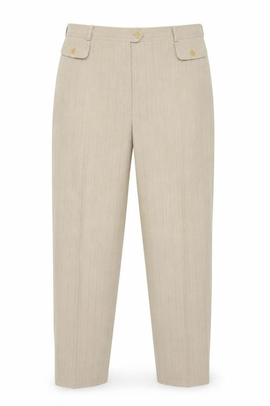 Womens UK Size 34 in Eugen Klein Regular Fit  Beige Trousers