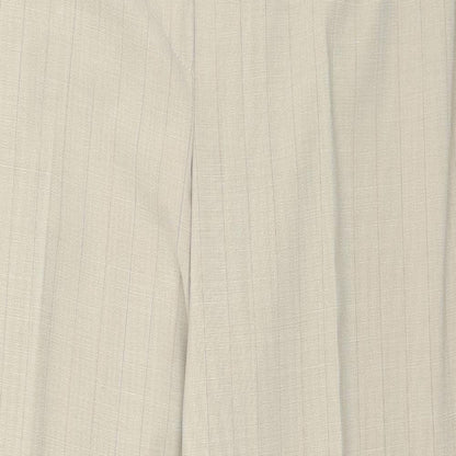 Eugen Klein Womens Beige Striped  Trousers  Size 34 in L29 in